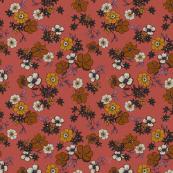 Printed Viscose IMAE Floridian / Toffee